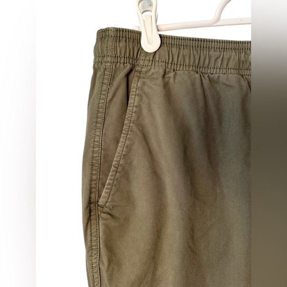 GAP Men’s Jogger Pants Size M Olive Green Drawstring Waist - Picture 3 of 7